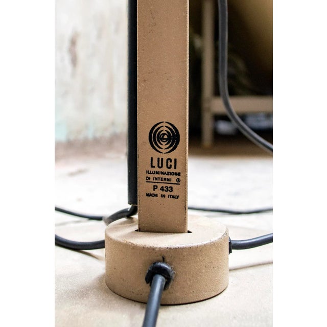 Beige P433 3-Light Floor Lamp by Brusasco & Torretta for Luci Italia, 1970s For Sale - Image 8 of 10