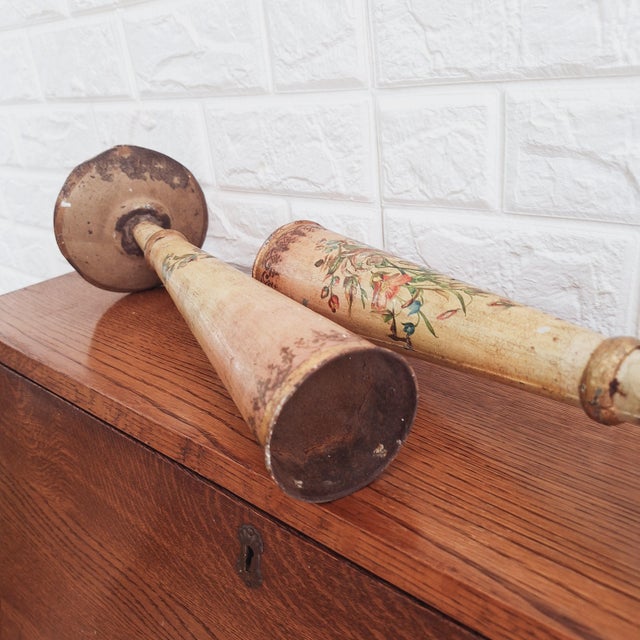 Antique French Toleware Conical Flower Vases, Set of 2 For Sale - Image 15 of 18