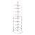 Vintage Postmodern Stainless Steel 16-Bottle Wine Rack Tower For Sale