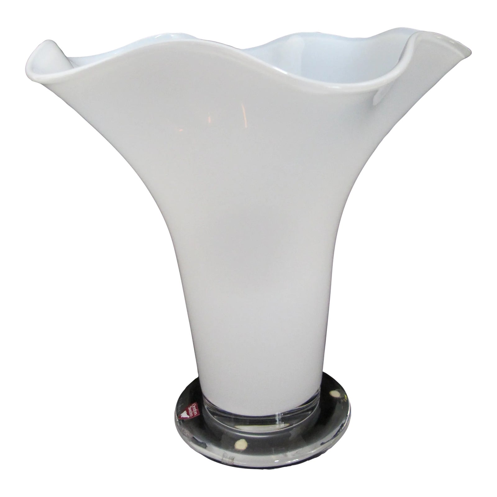 Orrefors Sweden White Chanterelle Glass Anne Nilsson 9