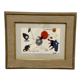 Alexander Calder "A Piece of My Workshop," Print, Framed For Sale