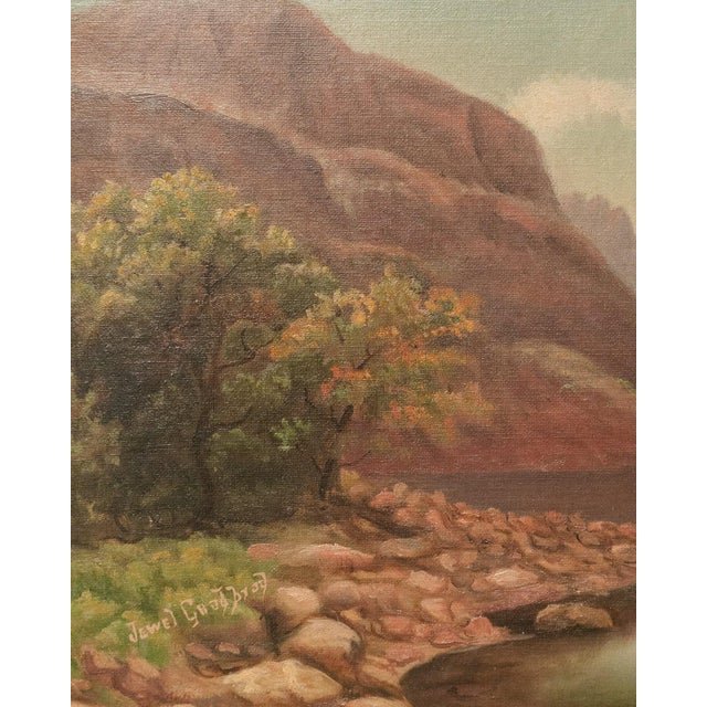 Early 20th Century Signed Landscape Antique Oil Painting For Sale - Image 10 of 10