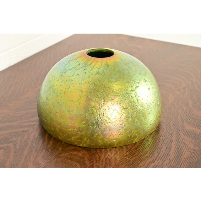 Glass Louis Comfort Tiffany Favrile Art Glass Table Lamp or Desk Lamp, Circa 1910 For Sale - Image 7 of 16