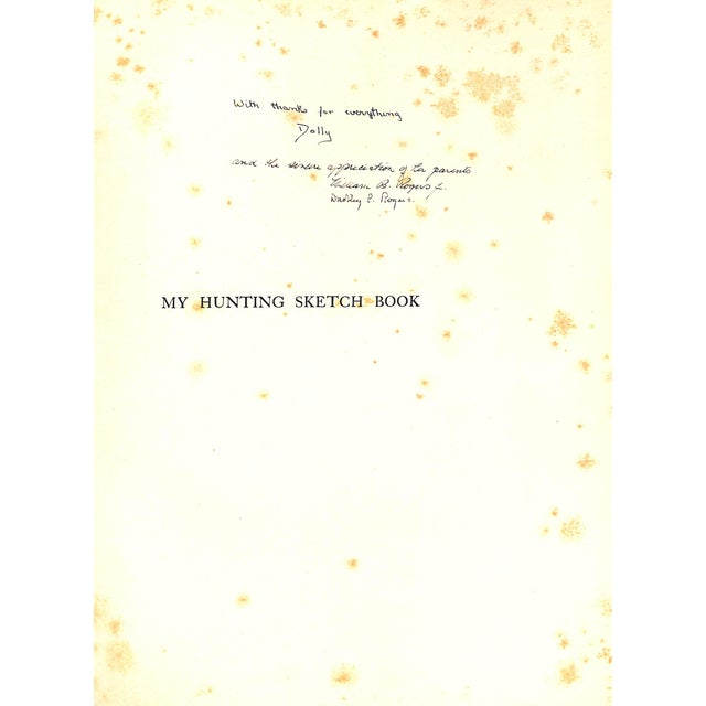 Traditional "My Hunting Sketchbook" 1928 Edwards, Lionel For Sale - Image 3 of 12