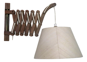 Danish Articulated Wall Light in Teak from Erik Hansen, 1960s
