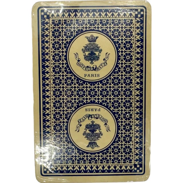 Vintage 5-Star the Ritz Paris Hotel Playing Cards Double Deck Poker Game For Sale - Image 10 of 12