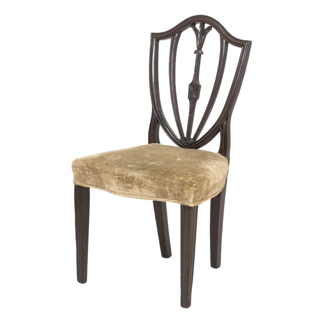 Hepplewhite Style Mahogany Occasional Chair For Sale