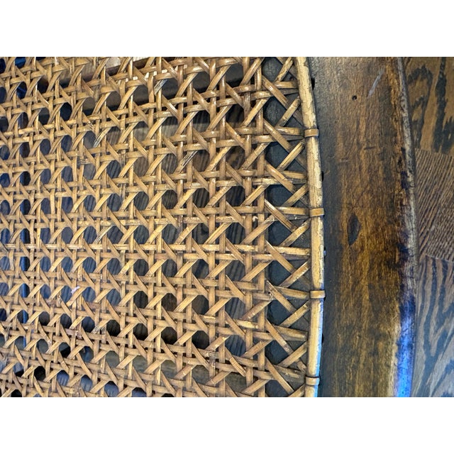 Antique Victorian Spindle Back Rocking Chair With Woven Cane Seat, Circa 1880–1900 For Sale - Image 11 of 12