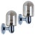 Silver Chrome Wall Lights with Smoked Glass from Markslöjd, Sweden, 1970s, Set of 2 For Sale - Image 14 of 14