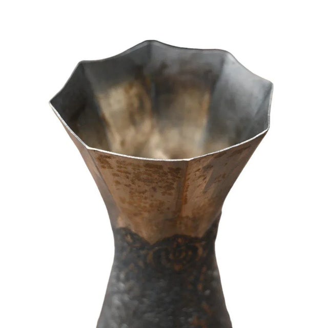 Islamic Qajar Indo-Persian Silver Vase For Sale - Image 3 of 11