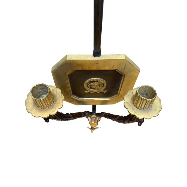 Pair of Roman Neoclassical Gilt and Bronze Candle Sconces With Arrow Motif For Sale In Phoenix - Image 6 of 9