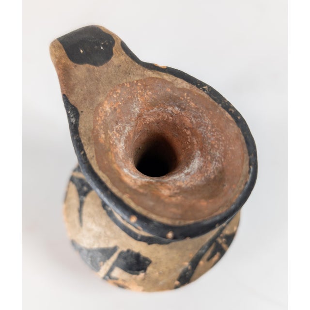 20th Century Native American Indian Southwest Santo Domingo Pueblo Pottery Pitcher For Sale - Image 10 of 13