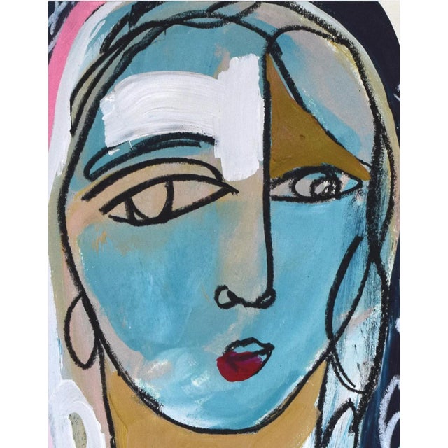 2020s Contemporary Neoclassical Cubist Portrait Painting For Sale - Image 5 of 7