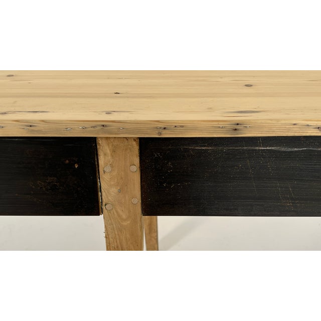 Wood French Rustic Country House Table, 1940s For Sale - Image 7 of 10