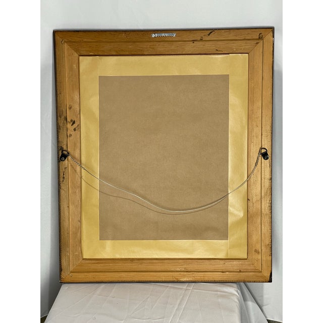 1949 Mid-Century Expressionist Floral Still Life Oil Painting, Signed For Sale - Image 9 of 9