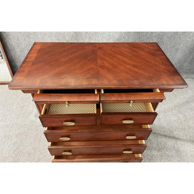 Brown Bassett Furniture Chest of Drawers For Sale - Image 8 of 15