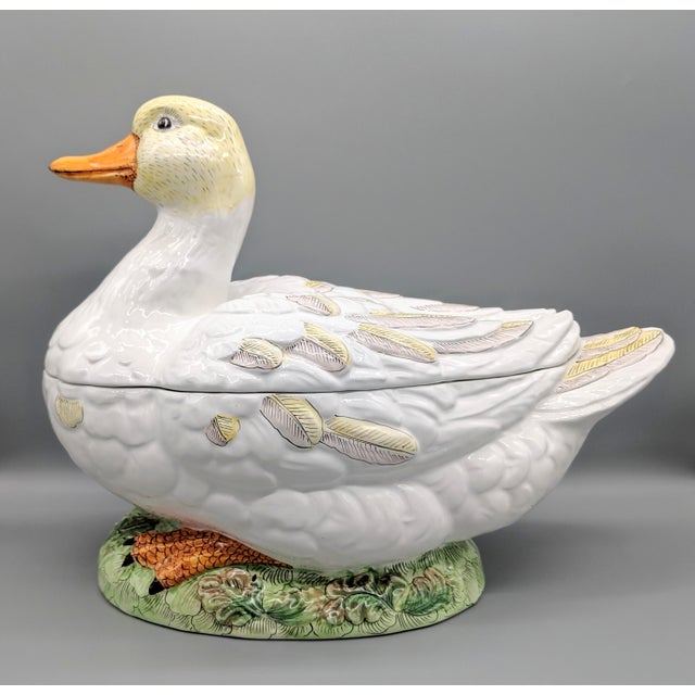 MidCentury Italian Duck Tureen With Ladle 3 Pieces Chairish