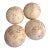 Set of 4 Jaru Cast Stone Textured Decorative Spheres For Sale