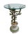 French Vintage Metal Toleware Toll Tree Wild Birds Lamp End Table Pedestal Italian For Sale - Image 3 of 10