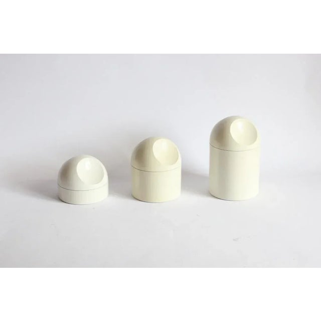 Space Age Storage Containers by Makio Hasuike for Gedy, Italy, 1960s, Set of 3 For Sale - Image 6 of 13