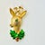 American 1970s Vintage Boho Chic Americana Reindeer Christmas Brooch, Gerry’s Creatives. For Sale - Image 3 of 6