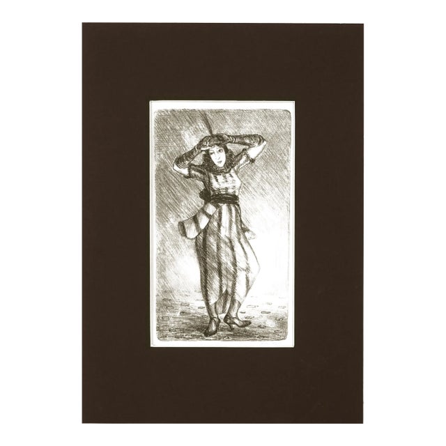 Art Deco Era Fashion Drawing -- The Flapper by Helen Farr Sloan For Sale