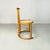 Textile Set of Italian Modern Wood and Vienna Straw High Backed Chairs, 1980s For Sale - Image 7 of 13