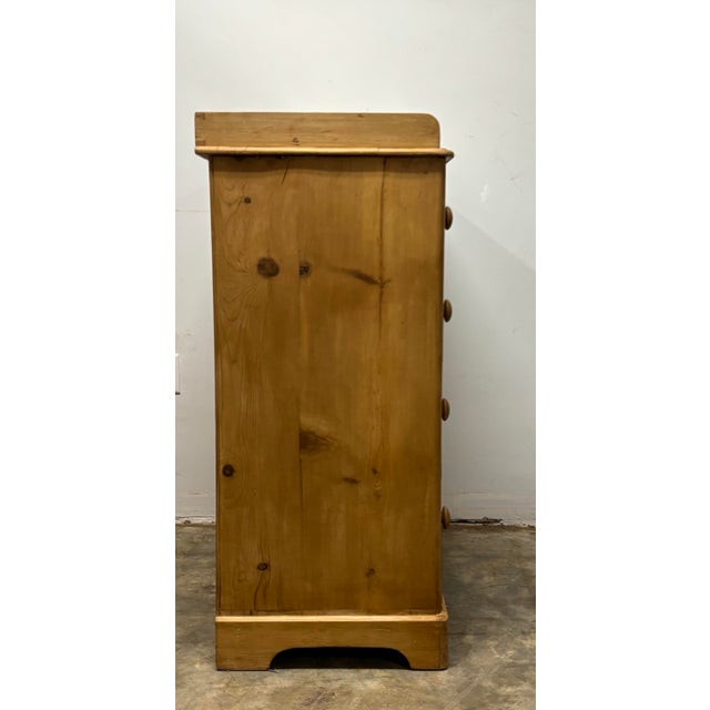 Brown Antique English Pine Chest of Drawers For Sale - Image 8 of 8