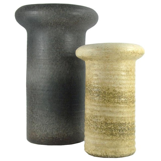 Vintage German Decorative Ceramic Vases, 1970, Set of 2 For Sale - Image 10 of 10