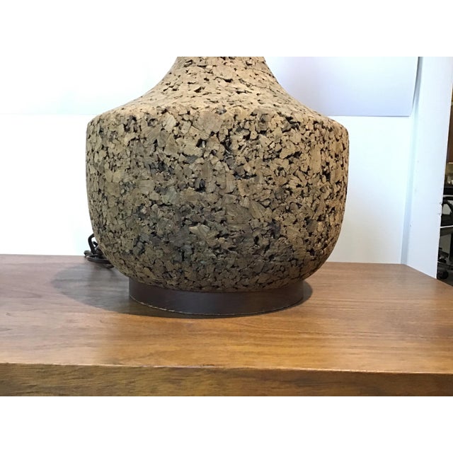 1960s Mid-Century Modern Genie Bottle Cork Lamps, Pair, Circa 1965 For Sale - Image 5 of 10