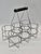 Vintage 6-Bottle Rack in Chrome-Plated Steel and Wood from Zack, 1980s For Sale - Image 6 of 11