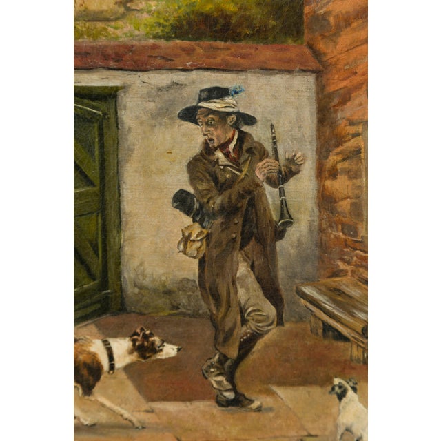 English English 19th Century Genre Painting by Charles Hunt Jr, Entitled The Intruder For Sale - Image 3 of 12