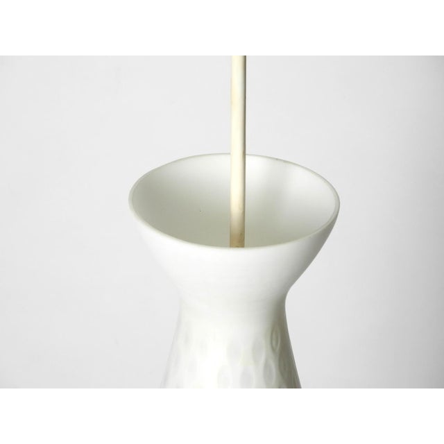 Mid-Century Glass Diabolo Pendant Lamp by Aloys Gangkofner for Peill & Putzler, 1950s For Sale - Image 9 of 11