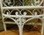 White Vintage 1960s White Wicker & Rattan Corner Étagère – Ornate Heart + Scroll Motif, 3-Tier, 60" H For Sale - Image 8 of 18
