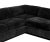 Contemporary Custom-Made Black Velvet Sectional Sofa For Sale - Image 3 of 10