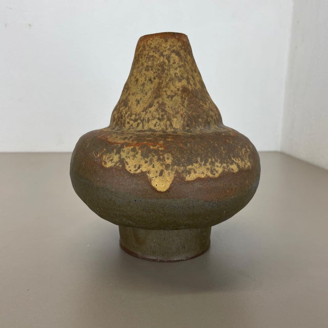Super Pottery Fat Lava Multi-Color 816-1 Vase from Ruscha, 1970s For Sale - Image 3 of 17