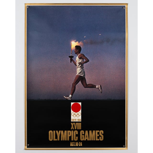 Modern Tokyo XVIII Olympic Games Poster by Yusaku Kamekura, 1964 For Sale - Image 3 of 9