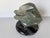 1980’s Vintage Carved Green Marble Abstract Sculpture on Black Marble Base, Unsigned For Sale - Image 4 of 12