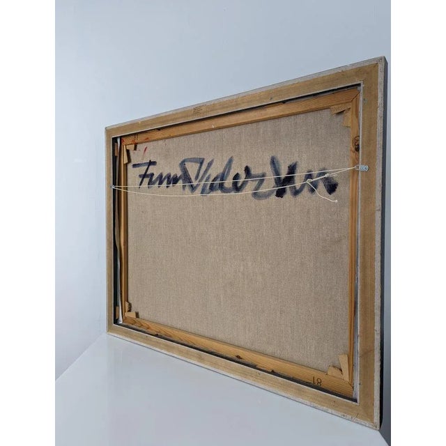 Finn Pedersen, Abstract Composition, 1990s, Oil on Canvas For Sale - Image 3 of 6