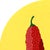 Circle Fresnos - Vibrant Abstract Peppers Still Life Painting on Panel - Original Artwork by Will Beger For Sale In Los Angeles - Image 6 of 9
