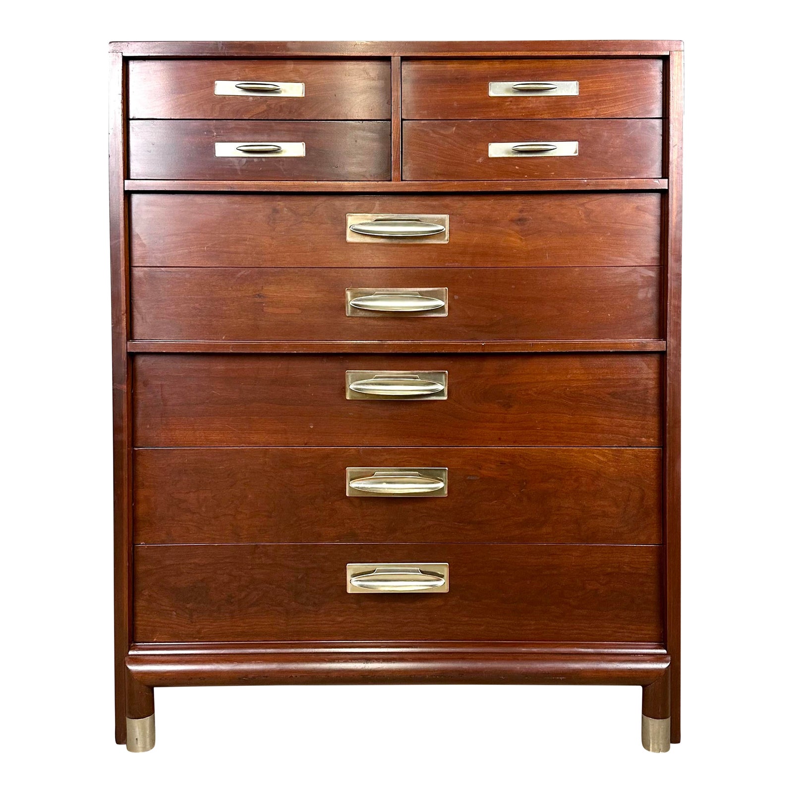 Mid Century Chinoiserie Modern “TransEast” Tall Dresser by Willett