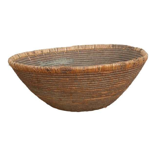 Large Antique Nomadic Harvest Bowl For Sale