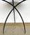 Stylish Global Views Modern Large Gray Marble Tripod Accent Table, black metal frame, showroom floor sample