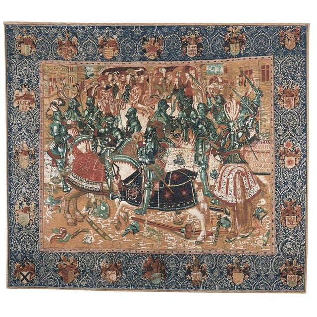 This tapestry was originally woven in Brussels around 1494 and is currently at the Museum of Beaux-Arts, at Valenciennes,...