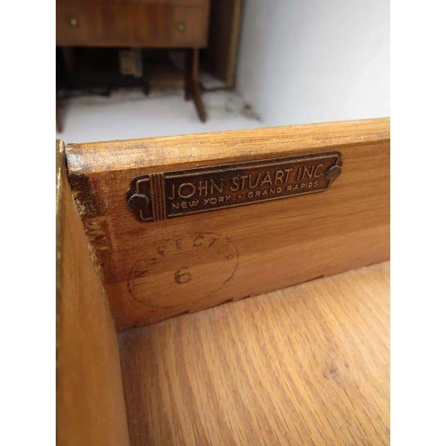 Wood Midcentury Nightstands, John Stuart - a Pair For Sale - Image 7 of 8