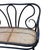 Wood 1865 Vienna Secession Scrolling Bentwood & Caine Settee Bench byThonet For Sale - Image 7 of 9