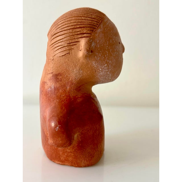 Handmade Clay Figurative Sculpture by Marty For Sale - Image 4 of 11