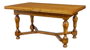Early 20th Century Birch Extending Dining Table, 1920s