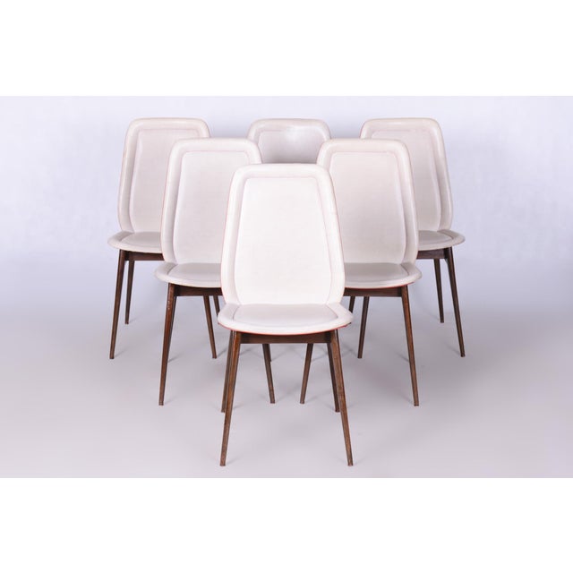 Art Deco Dining Chairs attributed to Jules Leleu, France, 1940s, Set of 6 For Sale - Image 11 of 11