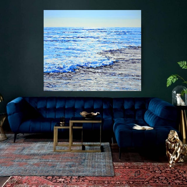 Ocean Blue. Glare 6. Original Contemporary Painting by Iryna Kastsova For Sale - Image 11 of 11